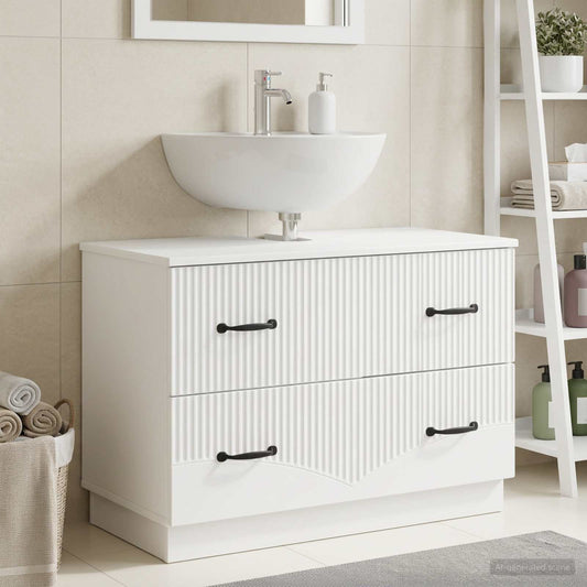 Bathroom Sink Cabinet HOORN White 82 x 41x 56 cm