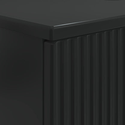 Bathroom Sink Cabinet HOORN Black 82 x 41x 56 cm