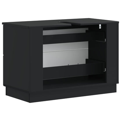 Bathroom Sink Cabinet HOORN Black 82 x 41x 56 cm