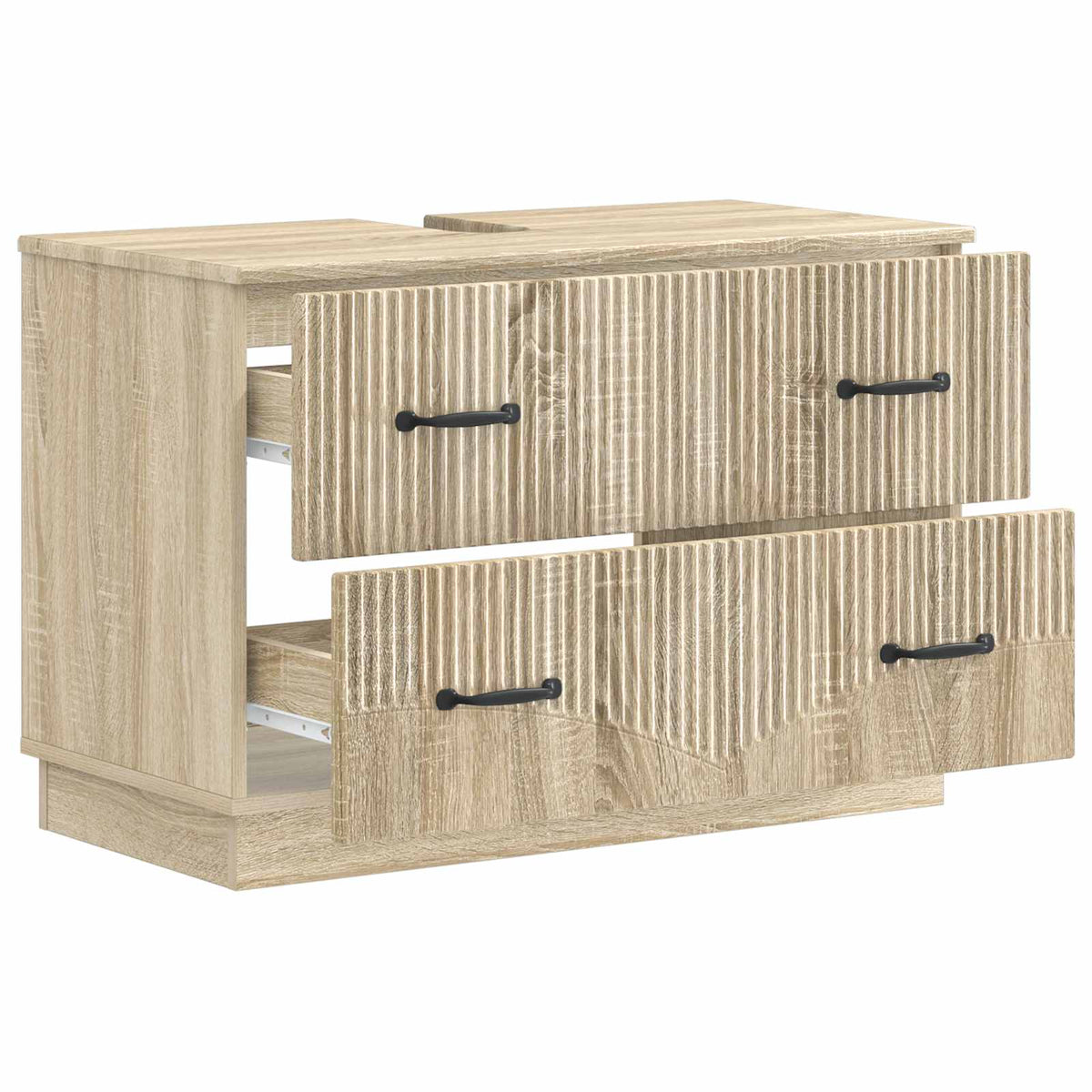 Bathroom Sink Cabinet HOORN Sonoma Oak 82 x 41x 56 cm