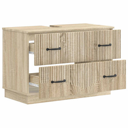 Bathroom Sink Cabinet HOORN Sonoma Oak 82 x 41x 56 cm