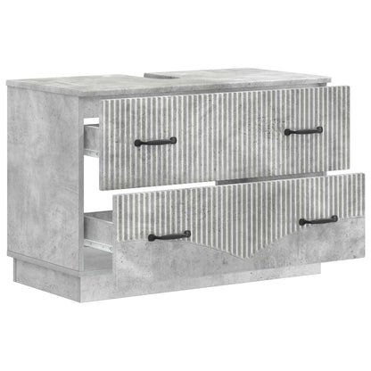 Bathroom Sink Cabinet HOORN Concrete Grey 82 x 41x 56 cm