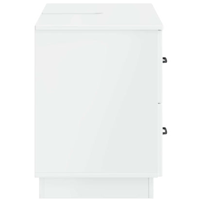 Bathroom Sink Cabinet HOORN High Gloss White 82 x 41x 56 cm