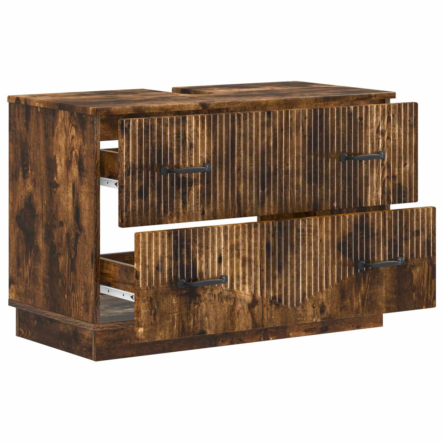 Bathroom Sink Cabinet HOORN Smoked Oak 82 x 41x 56 cm