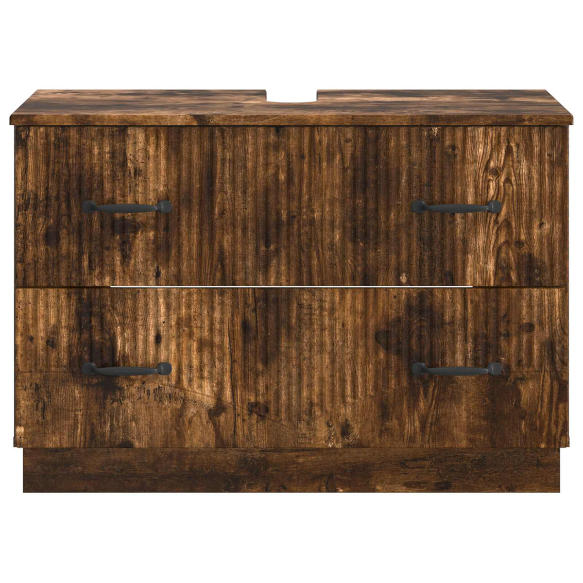 Bathroom Sink Cabinet HOORN Smoked Oak 82 x 41x 56 cm