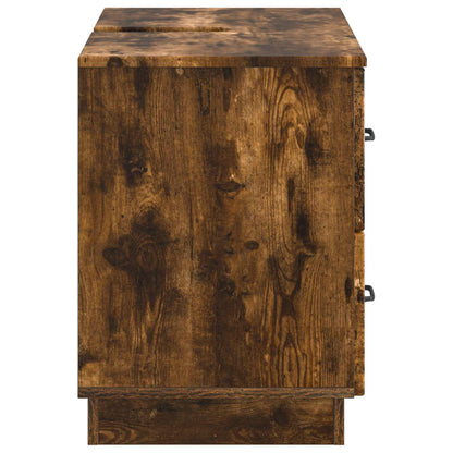 Bathroom Sink Cabinet HOORN Smoked Oak 82 x 41x 56 cm