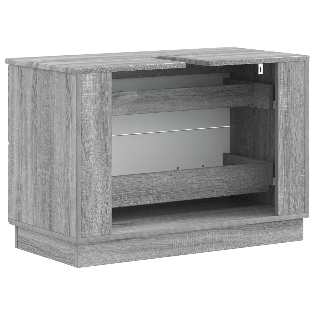 Bathroom Sink Cabinet HOORN Grey Sonoma 82 x 41x 56 cm