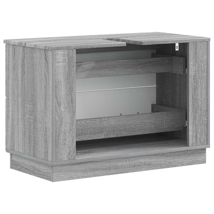 Bathroom Sink Cabinet HOORN Grey Sonoma 82 x 41x 56 cm