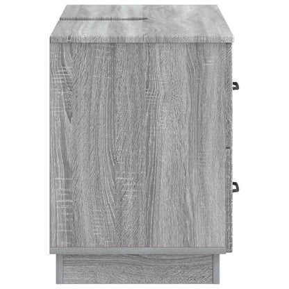 Bathroom Sink Cabinet HOORN Grey Sonoma 82 x 41x 56 cm