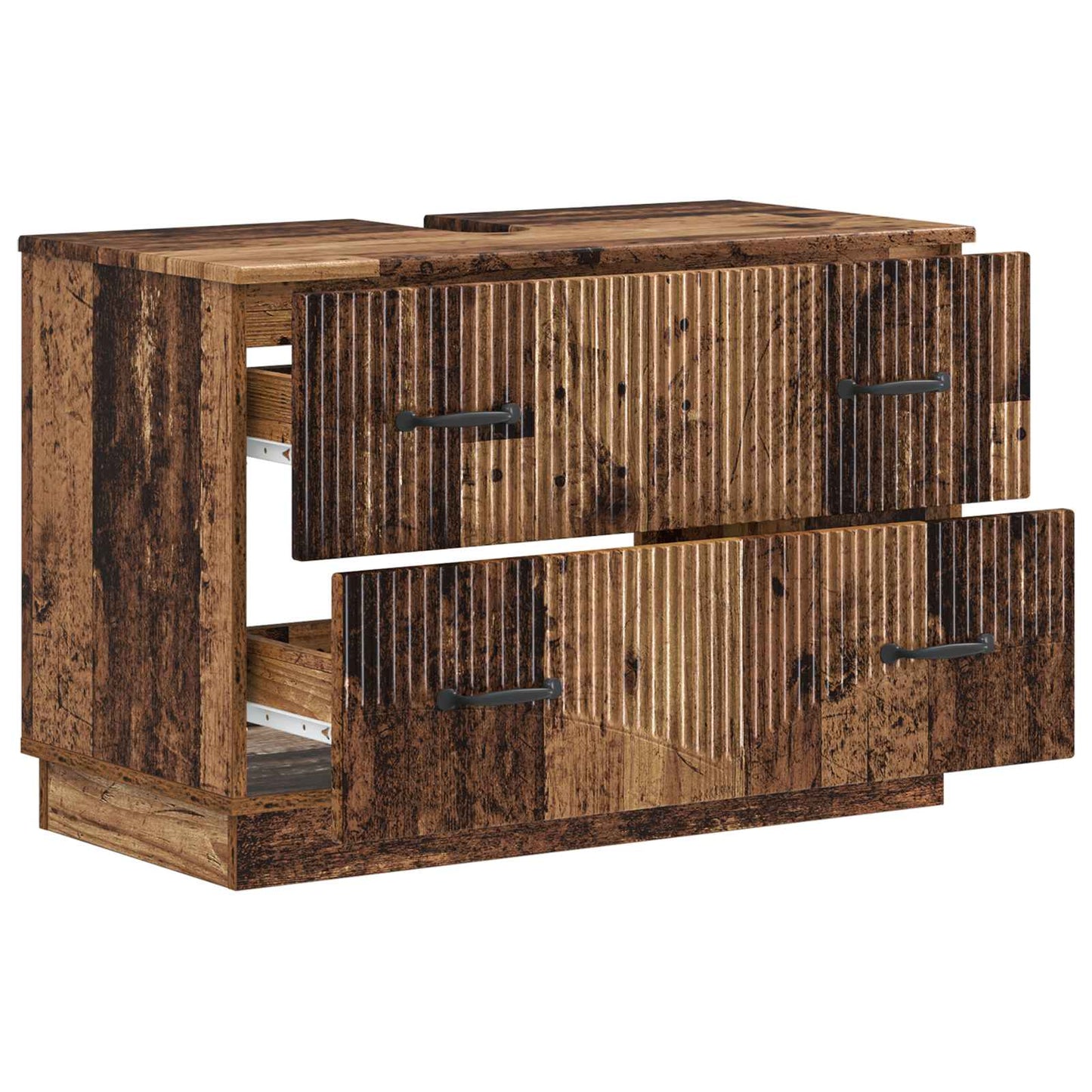 Bathroom Sink Cabinet HOORN Old Wood 82 x 41x 56 cm