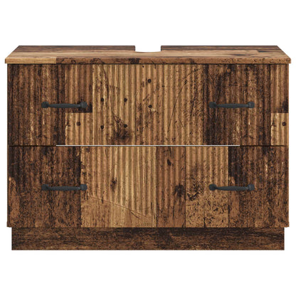 Bathroom Sink Cabinet HOORN Old Wood 82 x 41x 56 cm
