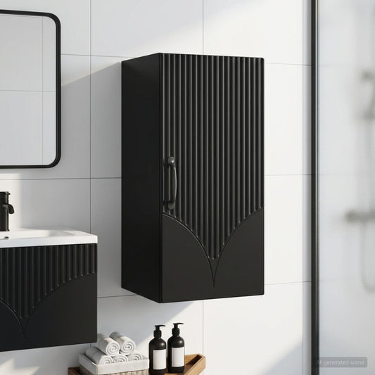 Bathroom Wall Cabinet HOORN Black 30 x 31 x 59 cm