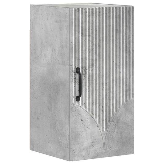Bathroom Wall Cabinet HOORN Concrete Grey 30 x 31 x 59 cm