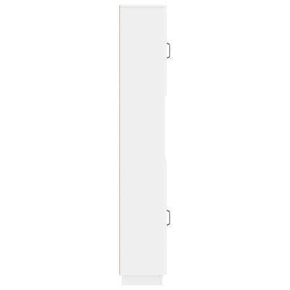 Bathroom Cabinet with Open Shelf HOORN White 30 x 31 x 187 cm