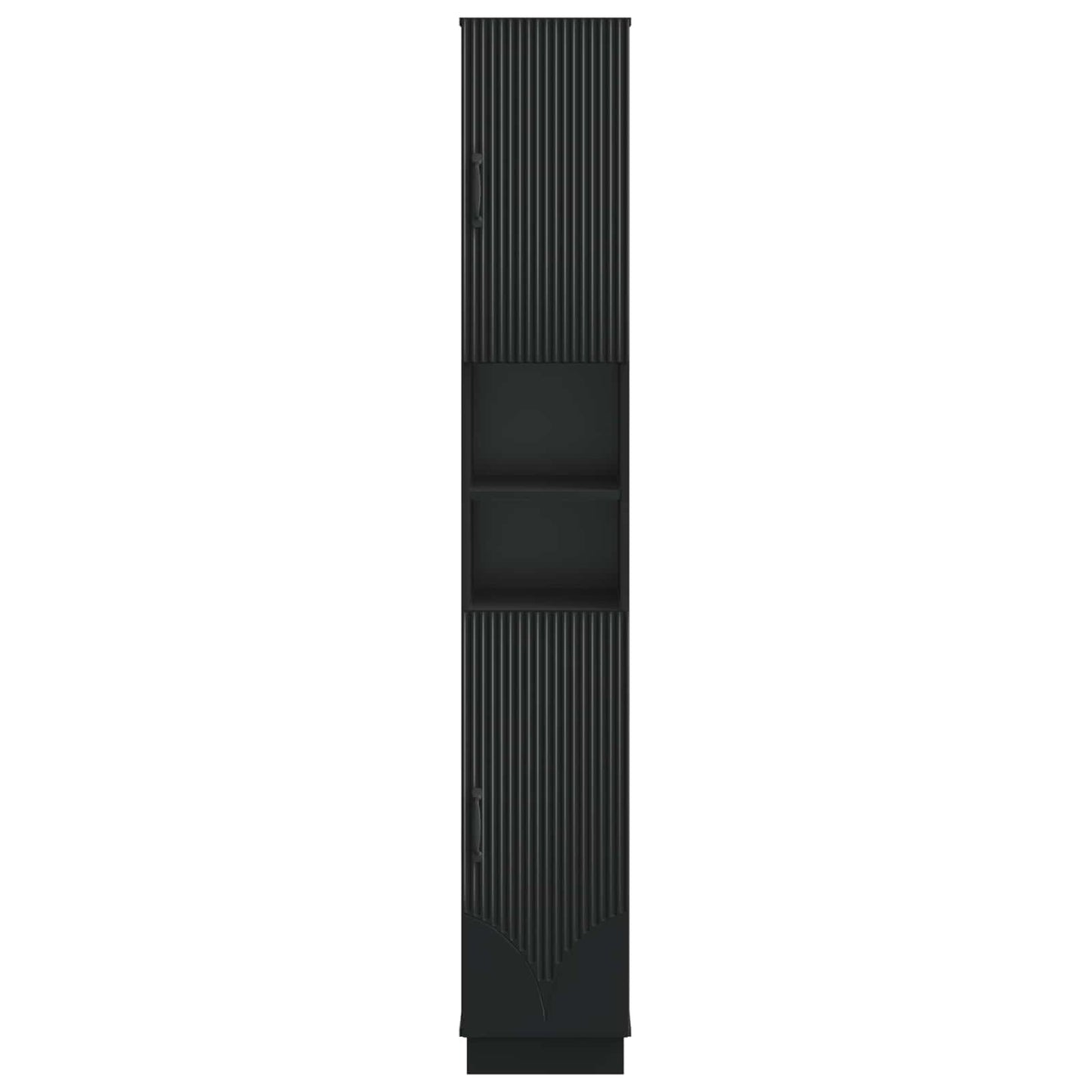 Bathroom Cabinet with Open Shelf HOORN Black 30 x 31 x 187 cm