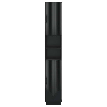 Bathroom Cabinet with Open Shelf HOORN Black 30 x 31 x 187 cm