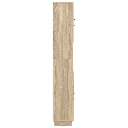 Bathroom Cabinet with Open Shelf HOORN Sonoma Oak