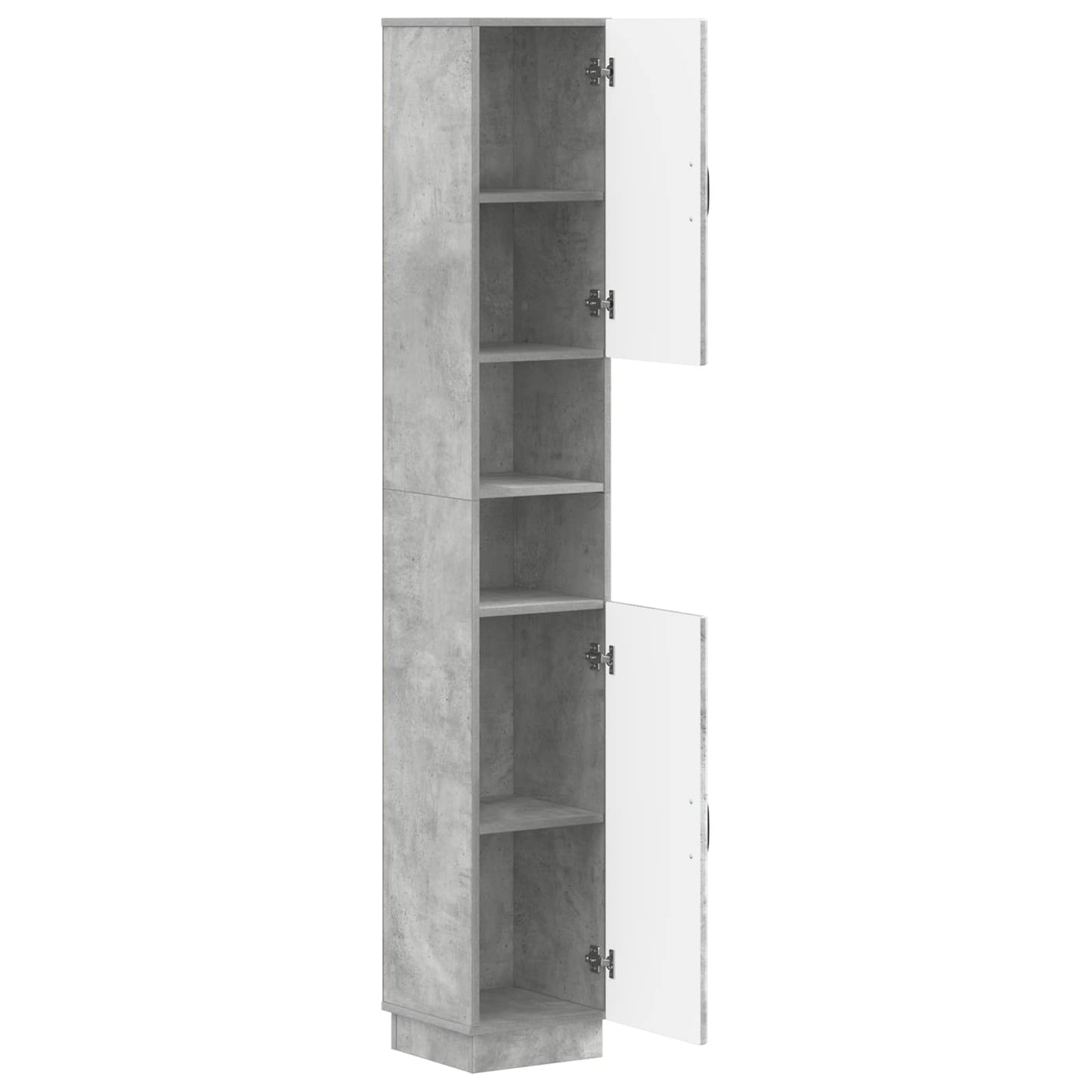 Bathroom Cabinet with Open Shelf HOORN Concrete Grey