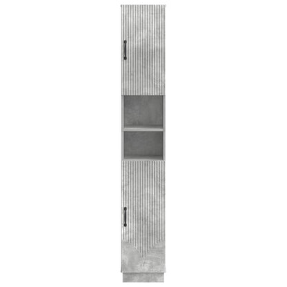 Bathroom Cabinet with Open Shelf HOORN Concrete Grey