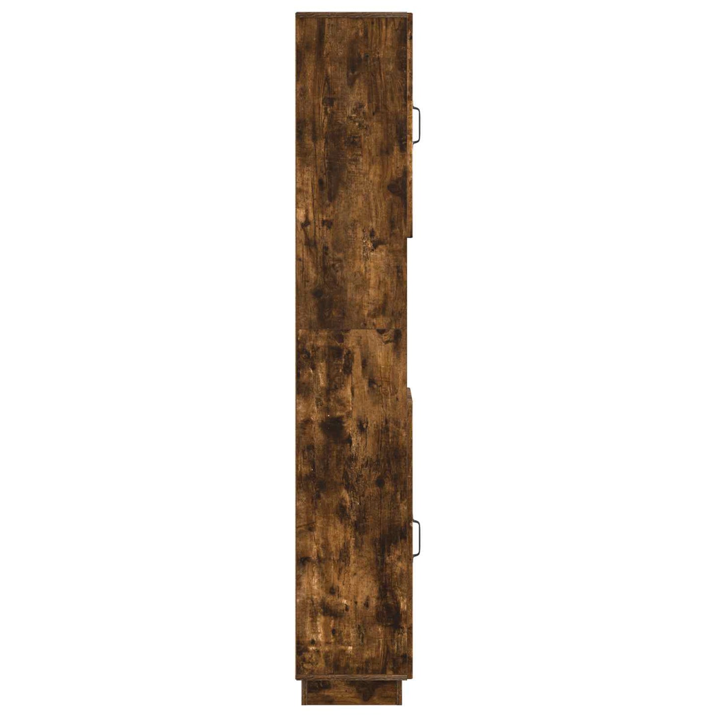 Bathroom Cabinet with Open Shelf HOORN Smoked Oak