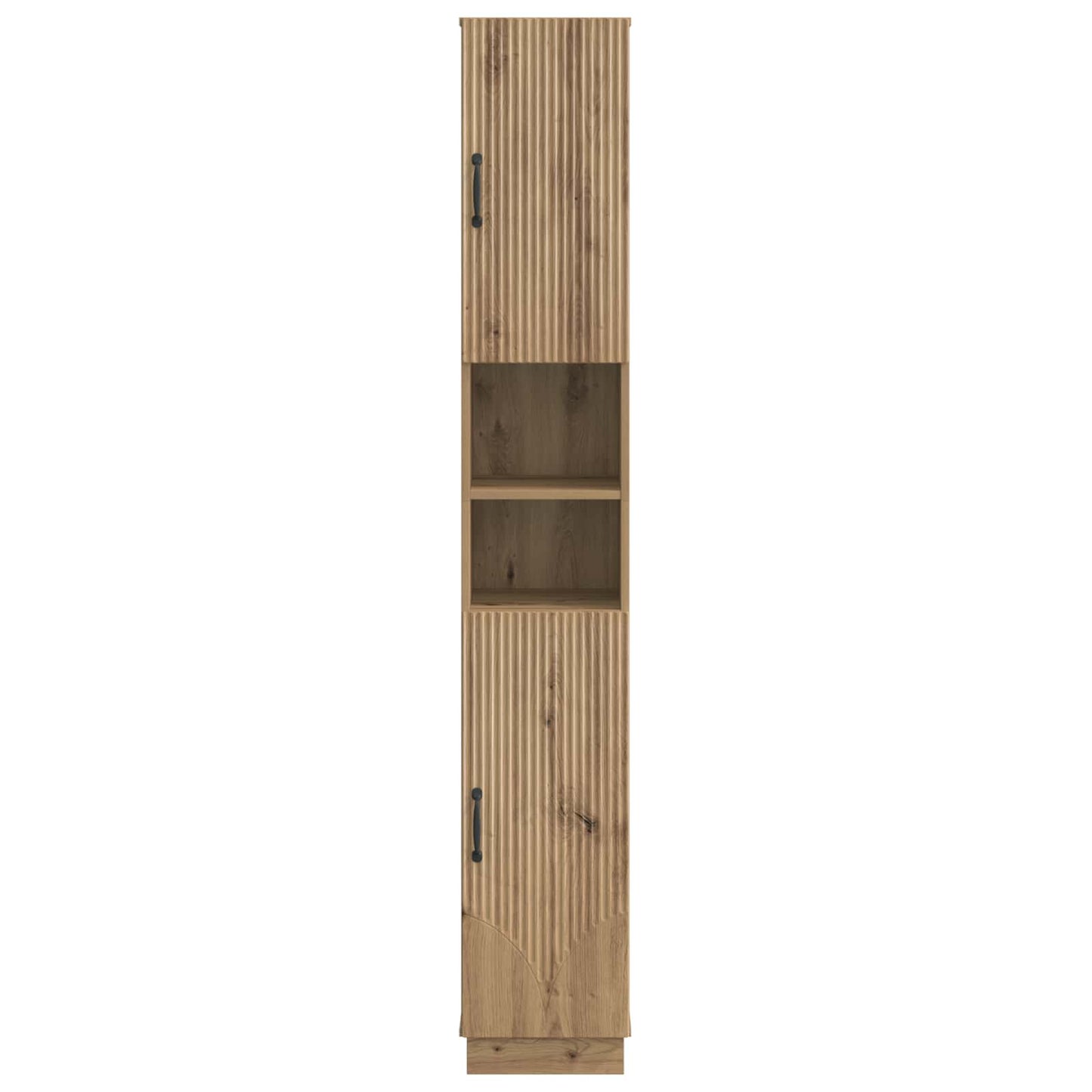 Bathroom Cabinet with Open Shelf HOORN Artisan Oak