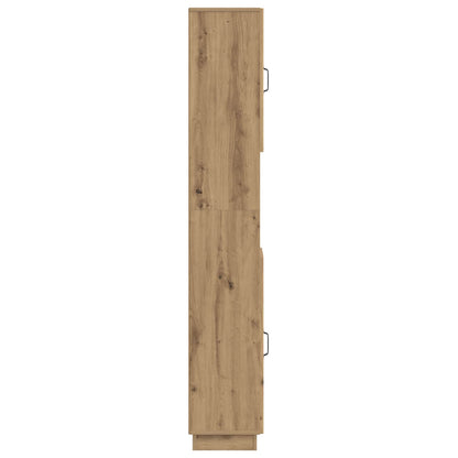 Bathroom Cabinet with Open Shelf HOORN Artisan Oak