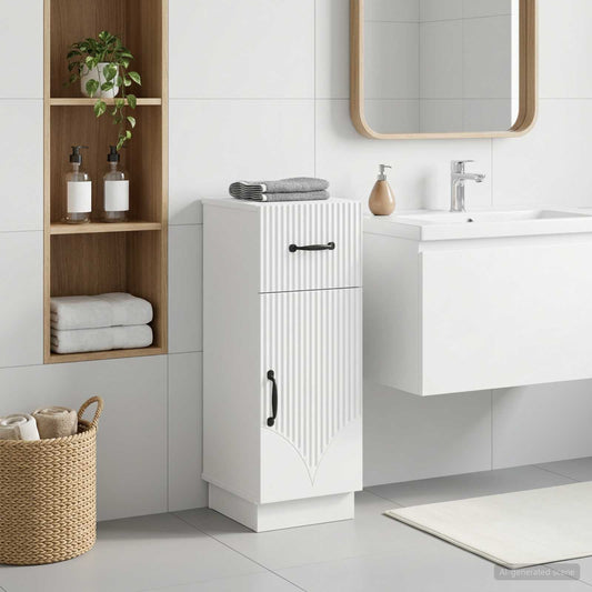 Bathroom Storage Cainet HOORN White 30 x 31 x 77 cm