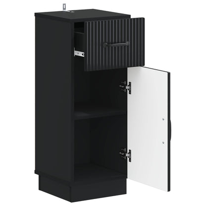 Bathroom Storage Cainet HOORN Black 30 x 31 x 77 cm
