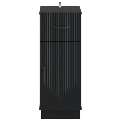 Bathroom Storage Cainet HOORN Black 30 x 31 x 77 cm