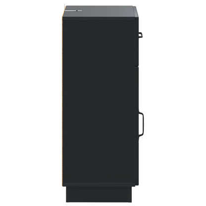 Bathroom Storage Cainet HOORN Black 30 x 31 x 77 cm