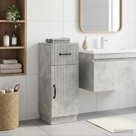 Bathroom Storage Cainet HOORN Concrete Grey 30 x 31 x 77 cm