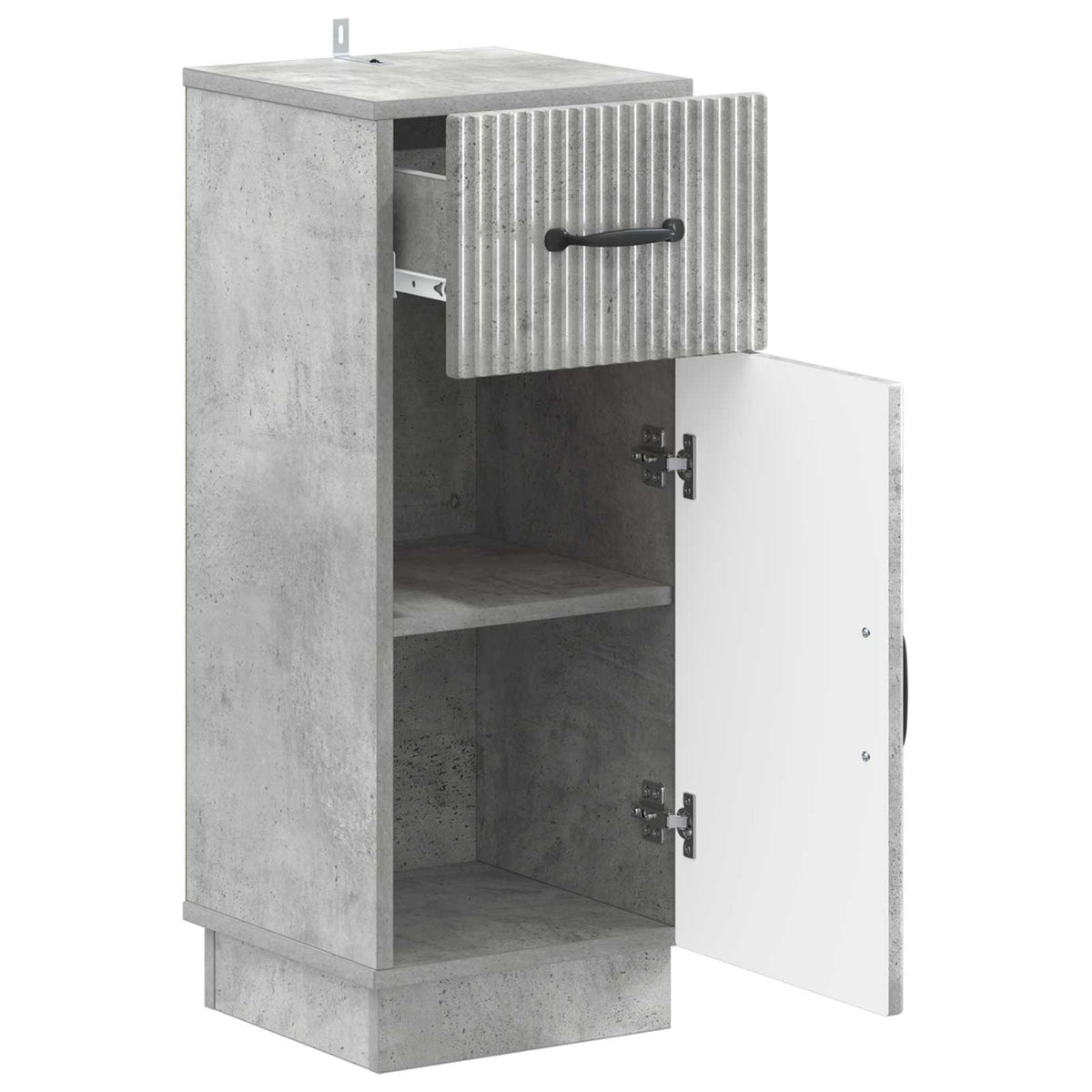 Bathroom Storage Cainet HOORN Concrete Grey 30 x 31 x 77 cm