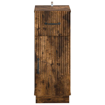 Bathroom Storage Cainet HOORN Smoked Oak 30 x 31 x 77 cm