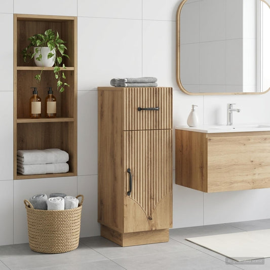 Bathroom Storage Cainet HOORN Artisan Oak 30 x 31 x 77 cm