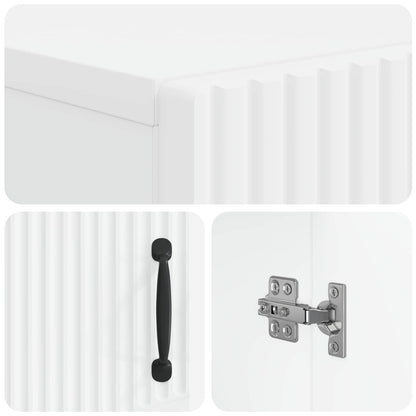 Bathroom Storage Cainet HOORN White 59.5 x 31 x 77 cm