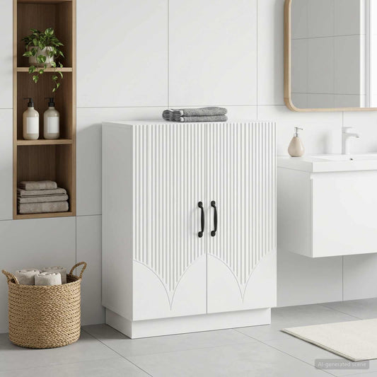 Bathroom Storage Cainet HOORN White 59.5 x 31 x 77 cm