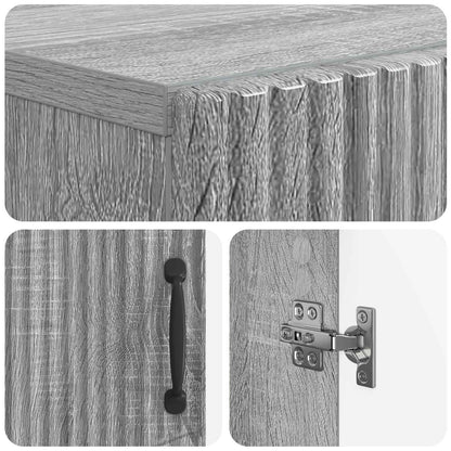 Bathroom Storage Cainet HOORN Grey Sonoma 59.5 x 31 x 77 cm