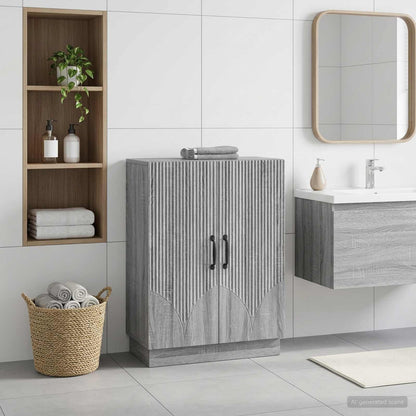 Bathroom Storage Cainet HOORN Grey Sonoma 59.5 x 31 x 77 cm