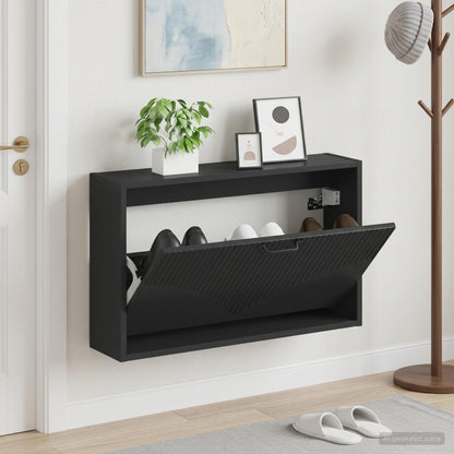 Wall-Mounted Shoe Cabinet HOORN 71 x 17 x 43 cm Engineered Wood