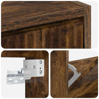 Wall-Mounted Shoe Cabinet HOORN 71 x 17 x 43 cm Engineered Wood