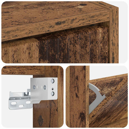 Wall-Mounted Shoe Cabinet HOORN 71 x 17 x 43 cm Engineered Wood