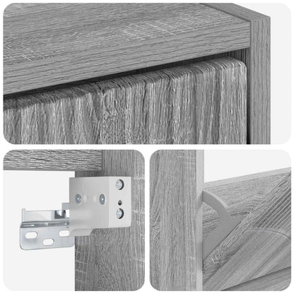 Wall-Mounted Shoe Cabinet HOORN 71 x 17 x 86 cm Engineered Wood