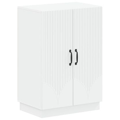 Shoe Cabinet HOORN 59.5 x 39.5 x 87 cm Engineered Wood White