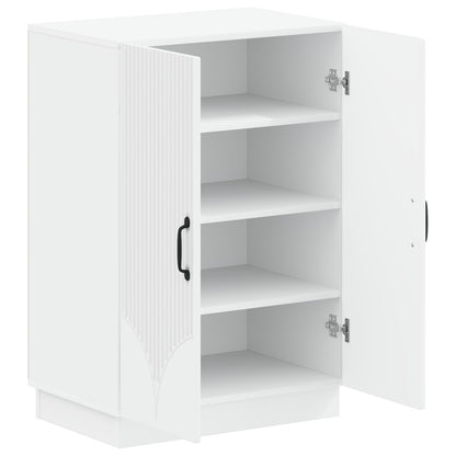 Shoe Cabinet HOORN 59.5 x 39.5 x 87 cm Engineered Wood White