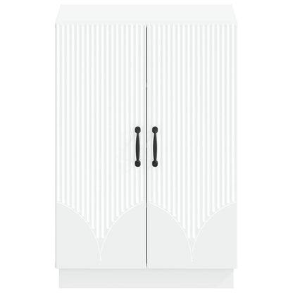 Shoe Cabinet HOORN 59.5 x 39.5 x 87 cm Engineered Wood White