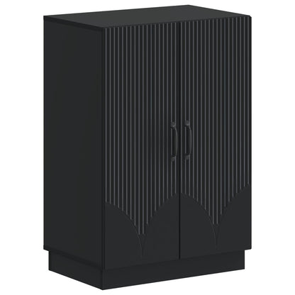 Shoe Cabinet HOORN 59.5 x 39.5 x 87 cm Engineered Wood Black