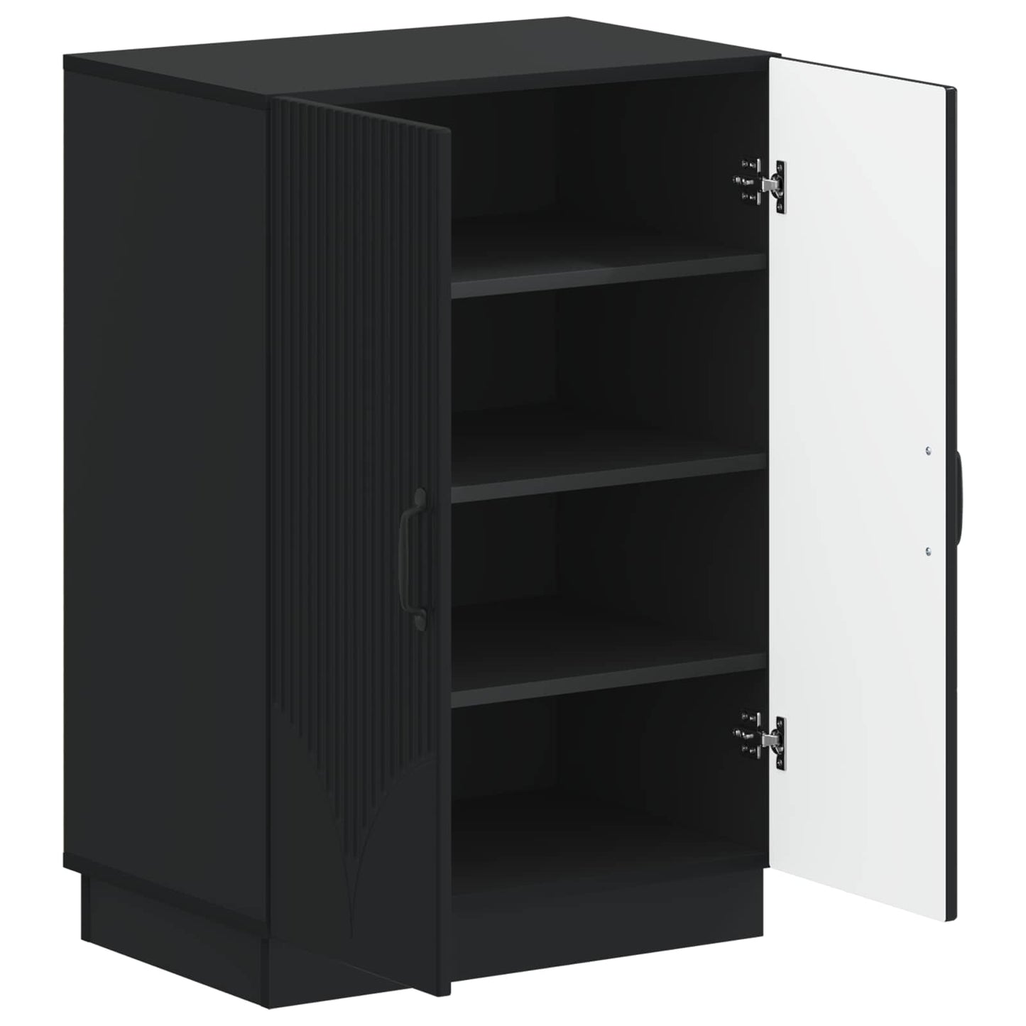 Shoe Cabinet HOORN 59.5 x 39.5 x 87 cm Engineered Wood Black