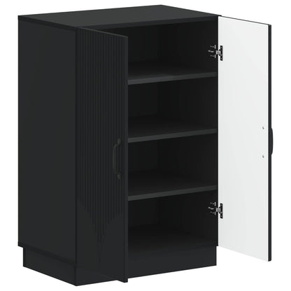 Shoe Cabinet HOORN 59.5 x 39.5 x 87 cm Engineered Wood Black