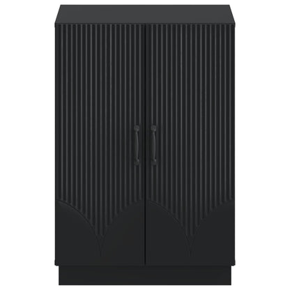 Shoe Cabinet HOORN 59.5 x 39.5 x 87 cm Engineered Wood Black