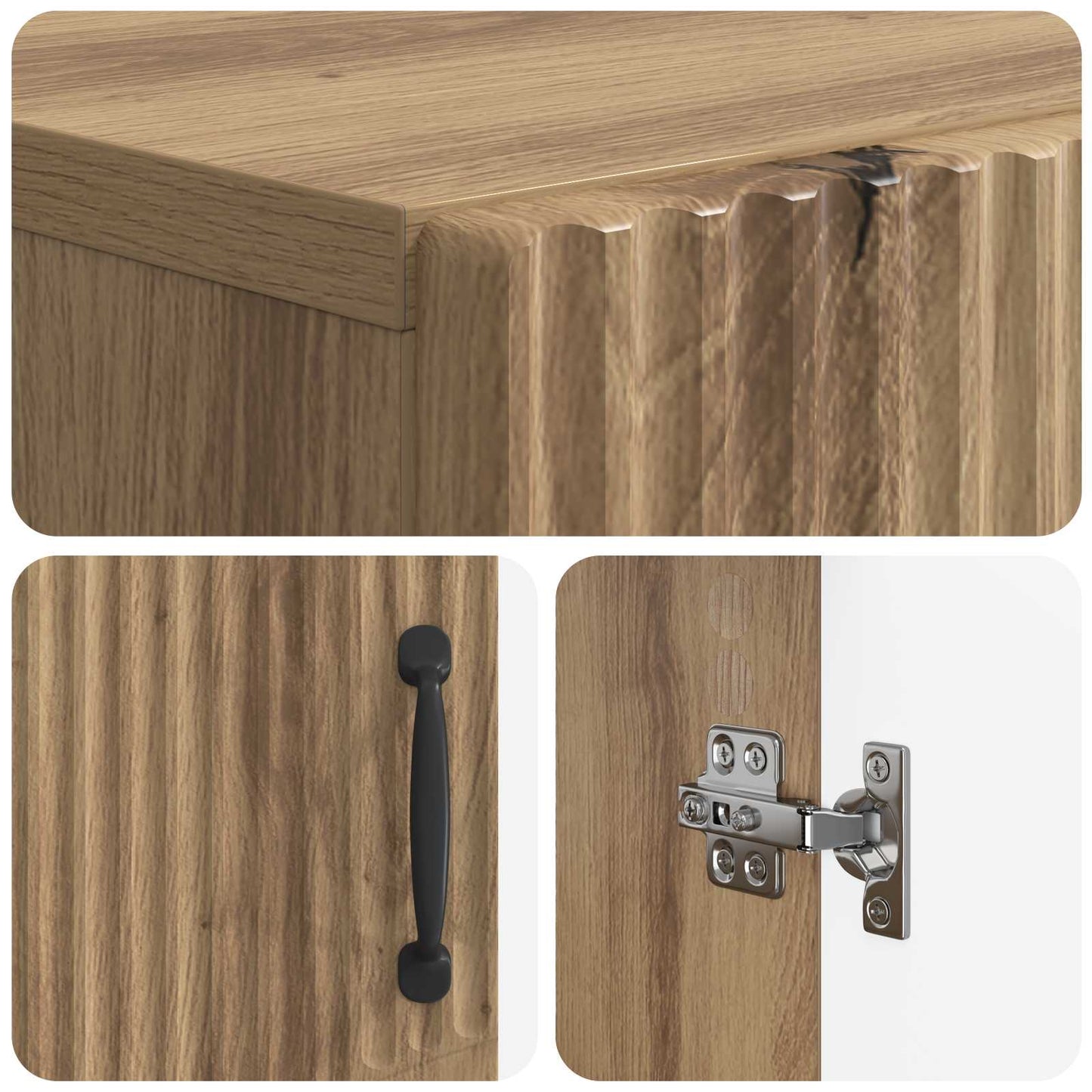 Shoe Cabinet HOORN 59.5 x 39.5 x 87 cm Engineered Wood